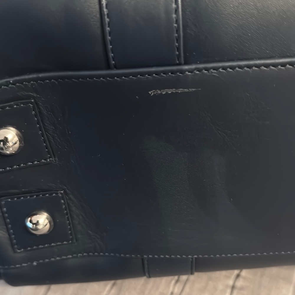 Mulberry Navy Leather Handbag - Picture 9 of 13